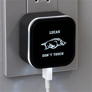 NCAA Arkansas Razorbacks Personalized LED Triple Port USB