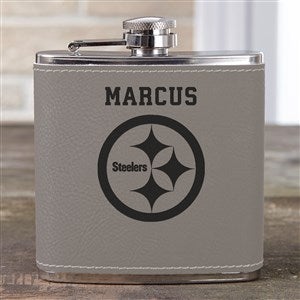 NFL Pittsburgh Steelers Leatherette Personalized Flask