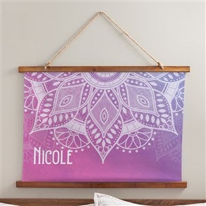 Mandala Personalized Wood Topped Tapestry - 36x26