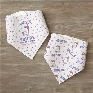 You're One of A Kind Personalized Valentine's Day Bandana Bibs- Set of 2