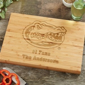 NCAA Florida Gators Personalized Bamboo Cutting Board- 10x14