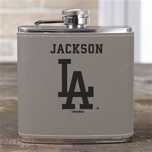 MLB Los Angeles Dodgers Leatherette Personalized Flask