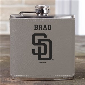 MLB San Diego Padres Leatherette Personalized Flask