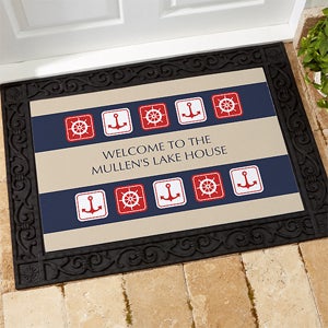 Ahoy! Nautical Personalized Doormat- 18x27