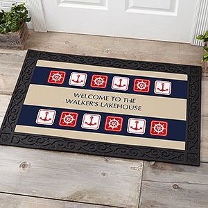 Ahoy! Nautical Personalized Doormat- 20x35