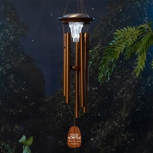 Welcome to Our Home Personalized Solar Wind Chime