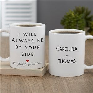 By Your Side Personalized Valentine's Day Coffee Mug 11 oz.- White
