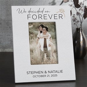 We're Engaged Personalized Frame- 4x6 Vertical Tabletop