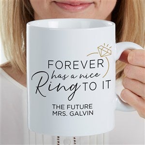 We're Engaged Personalized 30 oz. Oversized Coffee Mug