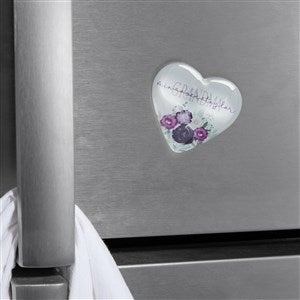 Floral Love For Grandma Personalized Acrylic Heart Magnet