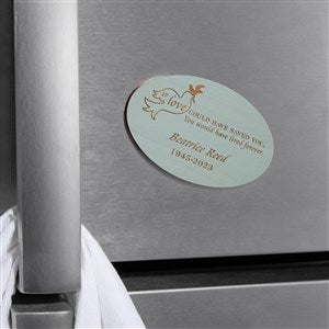 Forever Loved Personalized Wood Magnet- Blue Stain