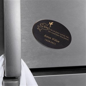 Forever Loved Personalized Wood Magnet- Black Stain