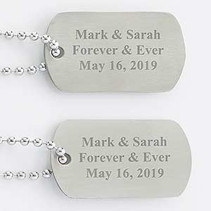 Personalized Keepsake Dog Tag Set