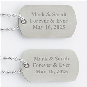 Personalized Keepsake Dog Tag Set