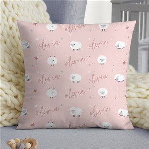 Baby Sheep Personalized 14 Throw Pillow