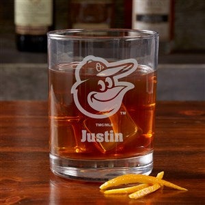 MLB Baltimore Orioles Engraved Old Fashioned Whiskey Glasses