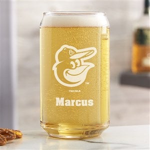 MLB Baltimore Orioles Personalized 16 oz. Beer Can Glass