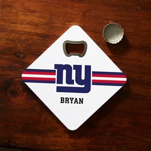 NFL New York Giants Personalized Bottle Opener Coaster