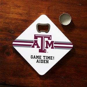 NCAA Texas A&M Aggies Personalized Bottle Opener Coaster