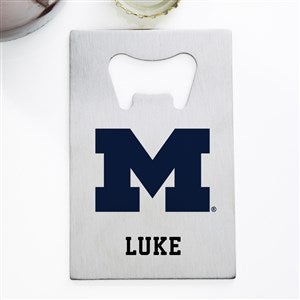 NCAA Michigan Wolverines Personalized Credit Card Size Bottle Opener