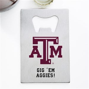 NCAA Texas A&M Aggies Personalized Credit Card Size Bottle Opener