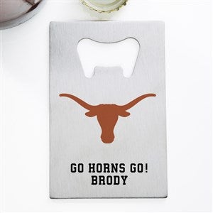 NCAA Texas Longhorns Personalized Credit Card Size Bottle Opener