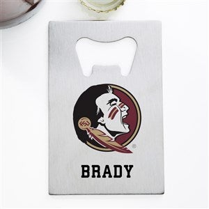 NCAA Florida State Seminoles Personalized Credit Card Size Bottle Opener