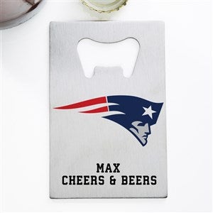 NFL New England Patriots Personalized Credit Card Size Bottle Opener