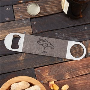 NFL Denver Broncos Personalized Leatherette Bottle Opener