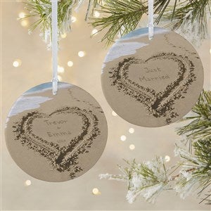 Our Paradise Island Personalized Ornament- 3.75 Matte - 2 Sided