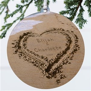 Our Paradise Island Personalized Ornament- 3.75 Wood - 1 Sided
