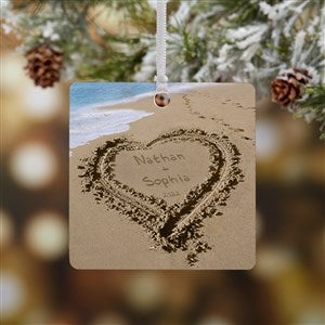 Our Paradise Island Personalized Ornament- 2.75 Metal - 1 Sided