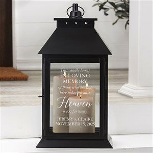Wedding Memorial Personalized Black Decorative Candle Lantern