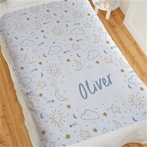 Baby Celestial Personalized 50x60 Sweatshirt Blanket