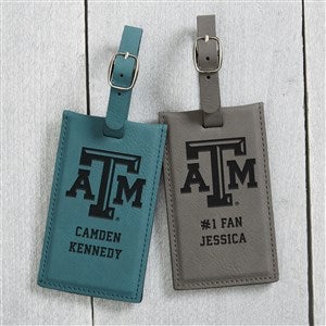 NCAA Texas A&M Aggies Personalized Leatherette Luggage Tag- Teal