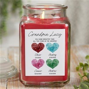 Birthstone Constellations Personalized 18 oz. Cinnamon Spice Candle Jar