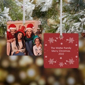 Cartoon Yourself Personalized Square Photo Ornament- 2.75 Metal - 2 Sided