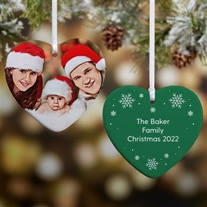 Cartoon Yourself Personalized Photo Heart Ornament- 3.25 Glossy - 2 Sided