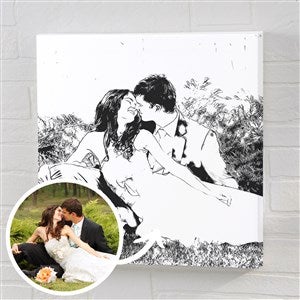 Cartoon Yourself Photo Canvas Print - 12 x 12