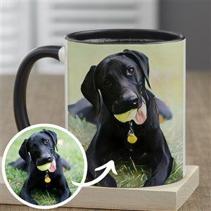 Cartoon Yourself Personalized Photo Coffee Mug 11 oz.- Black