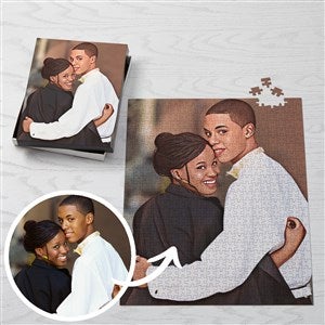 Cartoon Yourself Personalized 500 Pc Photo Puzzle - Vertical