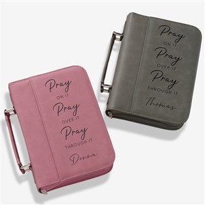 Personalized Bible Cover - Pray On It - 39907
