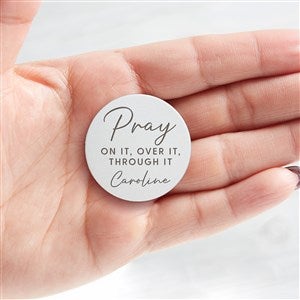 Pray On It Personalized Metal Pocket Token