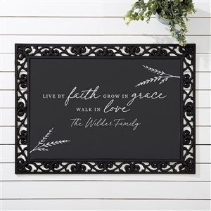 Live By Faith Personalized Doormat- 18x27