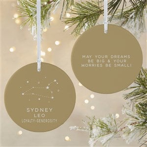 Zodiac Constellations Personalized Ornament-3.75 Matte - 2 Sided