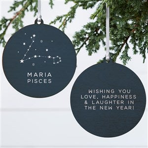 Zodiac Constellations Personalized Ornament-3.75 Wood- 2 Sided