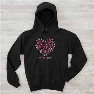 Our First Mother's Day Personalized Hanes® Adult Hooded Sweatshirt