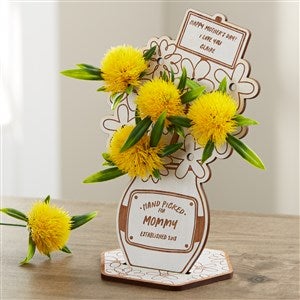 Picked For Mommy Personalized Wood Flower Holder  - 40102