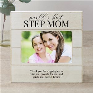 Bonus Mom Personalized Shiplap Picture Frame- 4x6 Horizontal