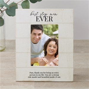 Bonus Mom Personalized Shiplap Picture Frame- 4x6 Vertical